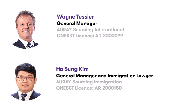 Speakers at the AURAY Sourcing Webinar in June 2021
