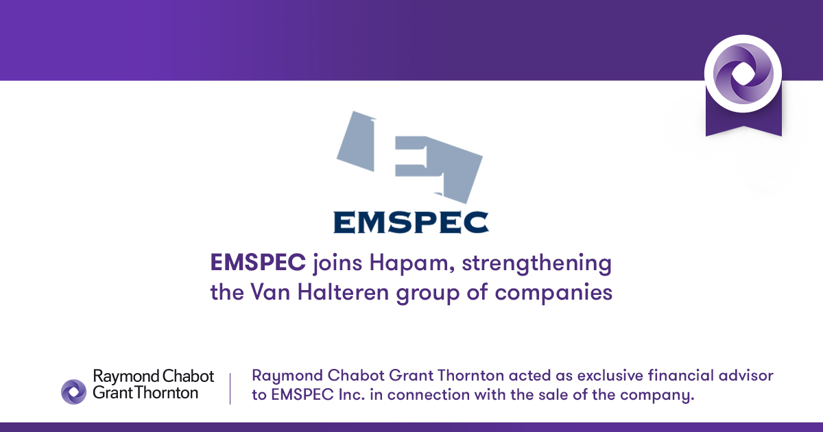 Verscherpen leren filter EMSPEC joins Hapam, Strengthening the Van Halteren Group of Companies