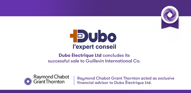 Dubo Électrique Ltd is acquired by Guillevin International Co.