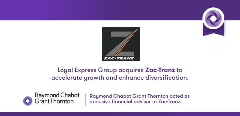 Loyal Express Group acquires Zac-Tranz to accelerate growth and enhance diversification.