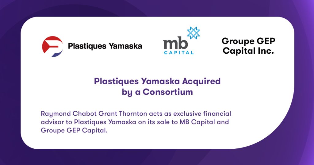 Plastiques Yamaska | Acquisition - Anglais