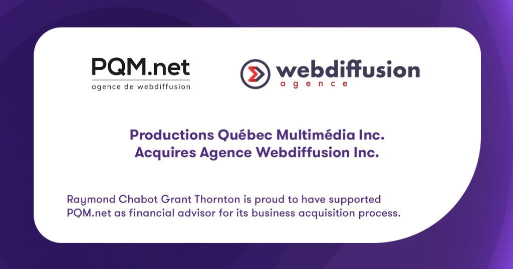 Transaction RCGT | Québec Multimédia
