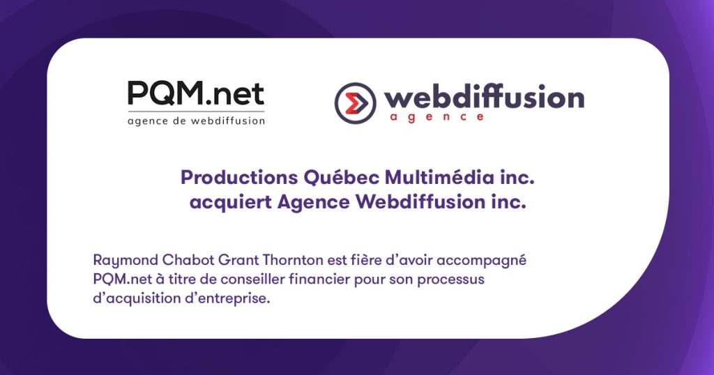 Transaction RCGT | Québec Multimédia